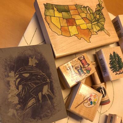 Cloth Shoe Box/ Photo Storage Scrapbook Stamps