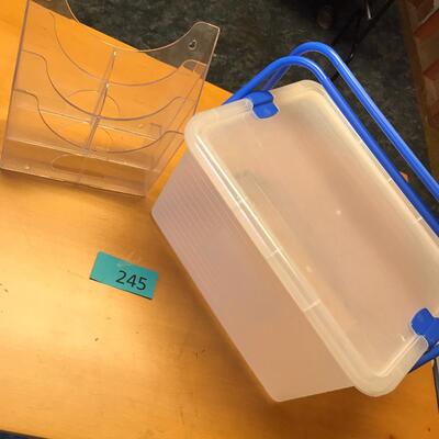 Rubbermade Tote & Magazine Brochure Rack