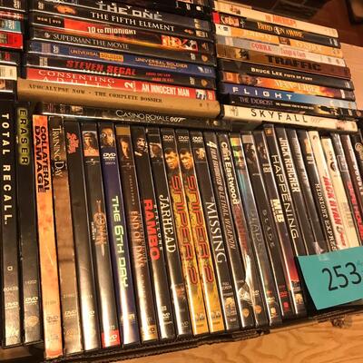 Flat of DVDs Action/ Drama