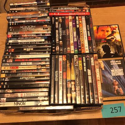 Flat of DVDs Action Adventure & Other