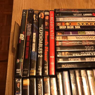 Flat of DVDs Action Adventure & Other