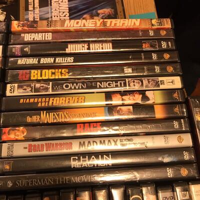 Flat of DVDs Action Adventure & Other