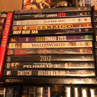 Flat of DVDs Action Adventure & Other