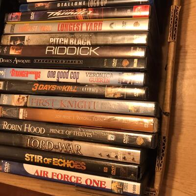 Flat of DVDs Action Adventure & Other