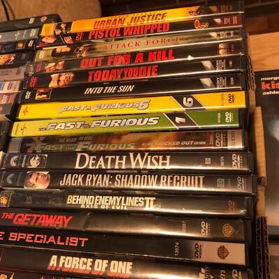 Flat of DVDs Action Drama