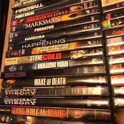 Flat of DVDs Action Drama