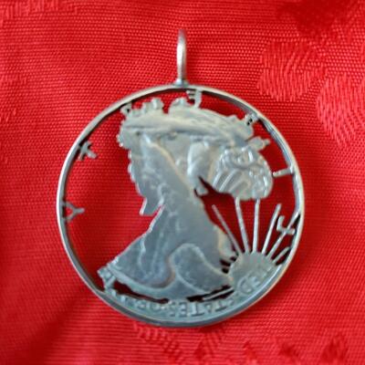 1941 Walking Liberty Half Dollar Pendant