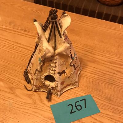 Resin Native American Teepee Hanging