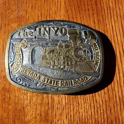 The INYO  -  Nevada State Railroad  Buckle