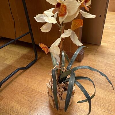 Cute Artificial Plant in Wood Planter
