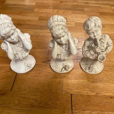 3 Vintage Statues