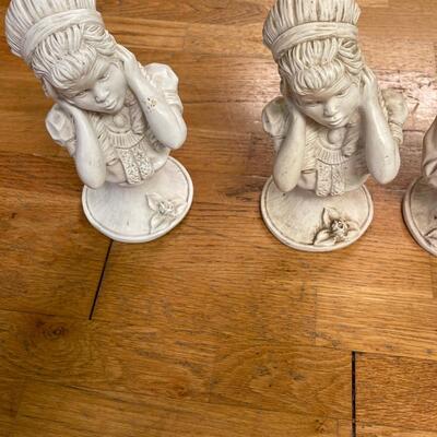 3 Vintage Statues