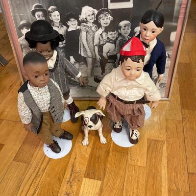 The Little Rascals 1993 Hamilton Collection plus Photograph of Cast of Our Gang (First year with Spanky)