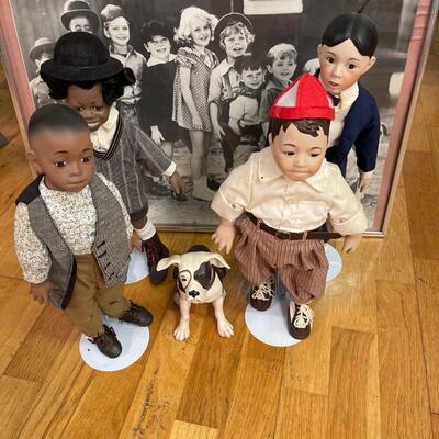 The Little Rascals 1993 Hamilton Collection plus Photograph of Cast of Our Gang (First year with Spanky)