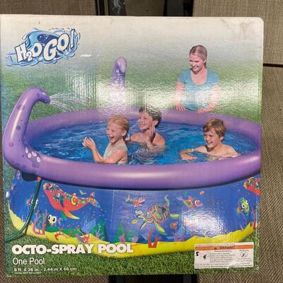 F24-Lounging lawn chairs and Octo spray pool