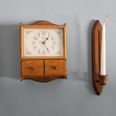 Wall Candle Holders  General  Electric Wall Battery Clock