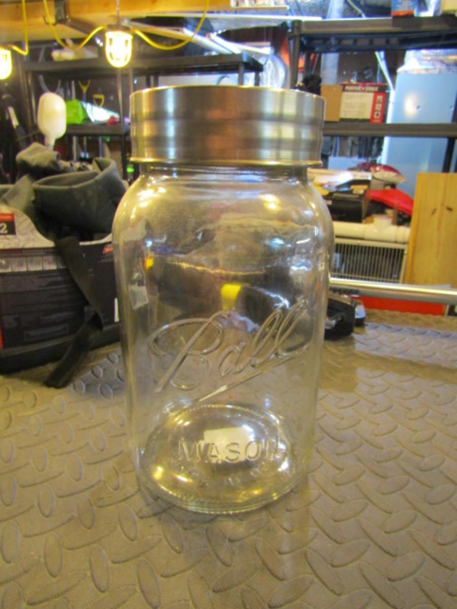 Large Ball Jar with Lid Possibly Gallon Size