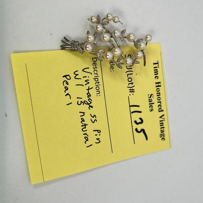 Vintage Pearl and  SS PIn