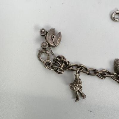 SS 1960s Charm bracelets and 1 SS Baby Carriage  Charm