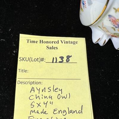 Aynsley fine China Owl  5"