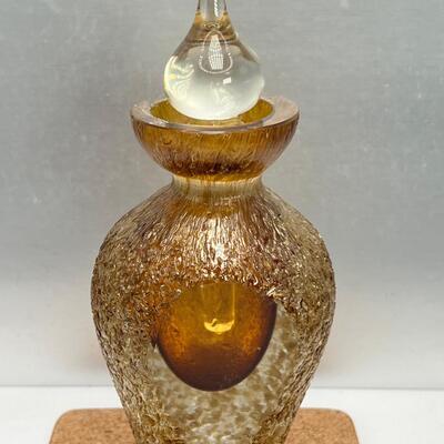 Amber Glass Perfume Bottle