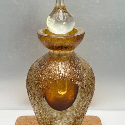 Amber Glass Perfume Bottle