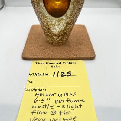 Amber Glass Perfume Bottle