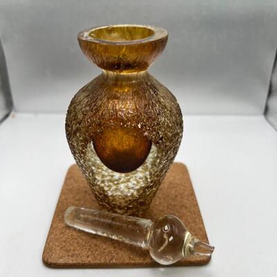 Amber Glass Perfume Bottle