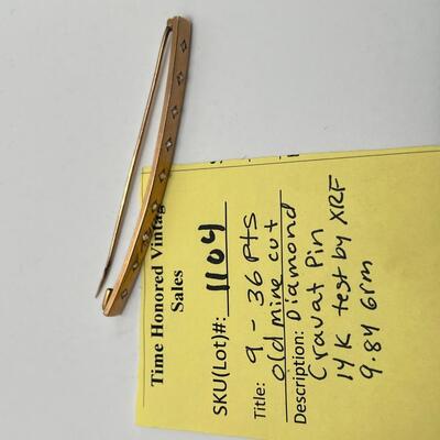 Antique 14K Cravet Pin