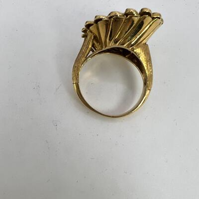 Shreve and Co. 18K Vintage 1950s  Italian Ruby Ring Size 6