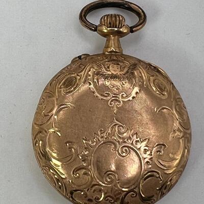 Antique Ladies Pocket watch 18K Gold