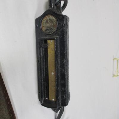 Vintage Chas Forschner & Sons New York Metal Hanging Scale