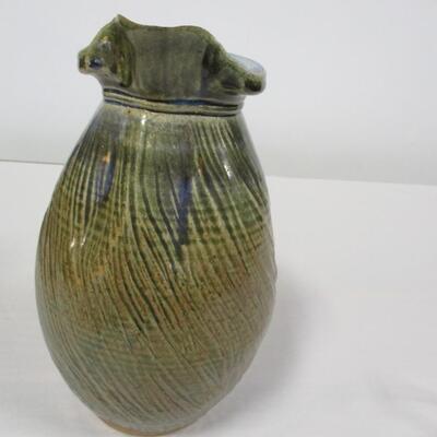 Pottery Pitcher Stamped