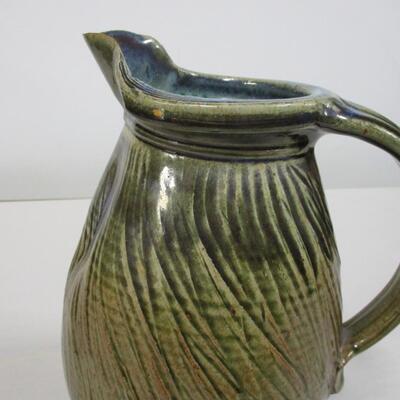 Pottery Pitcher Stamped