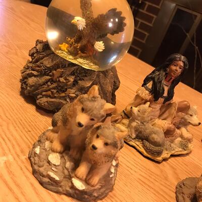 Lot of Native American Figures Resin