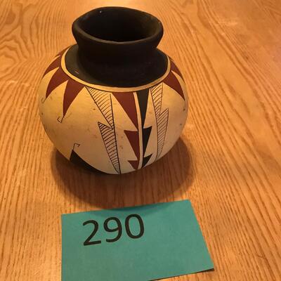 B. Galvan Signed Navajo Pot Vase
