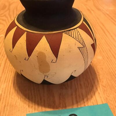 B. Galvan Signed Navajo Pot Vase
