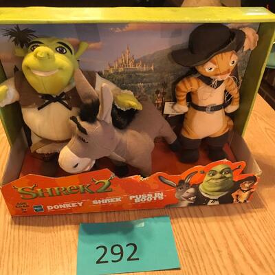 Shrek 2 Plush Collection NIB
