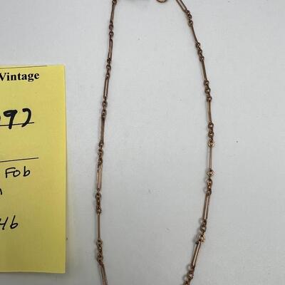 1800s Antique watch fob chain 10 K Gold