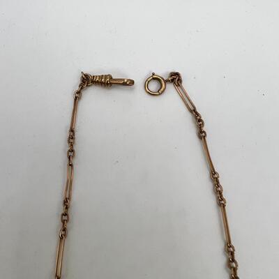 1800s Antique watch fob chain 10 K Gold
