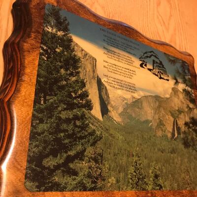 Lot of 2 Wood Plaques Decopauge