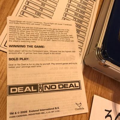 Deal or No Deal Card Game