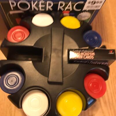 Poker Chips & Rack in box