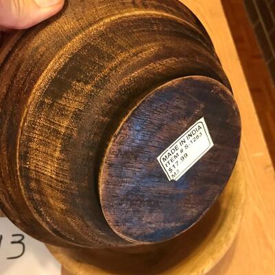 Lot of 5 wood bowls