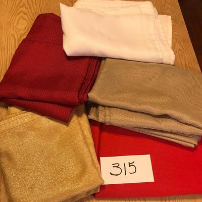 Lot of 5 Table Clothes