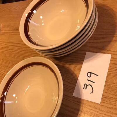 Lot of 6 Stoneware Vegetable Bowls