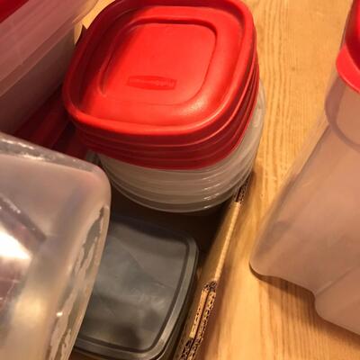 Large Lot of Rubbermade Storage Containers