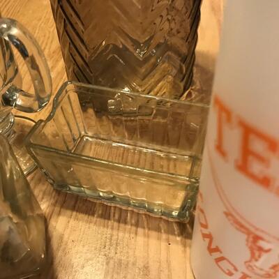 Texas Longhorn Tumblers & lot of glassware
