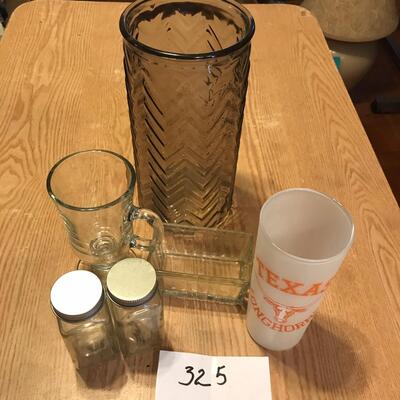 Texas Longhorn Tumblers & lot of glassware