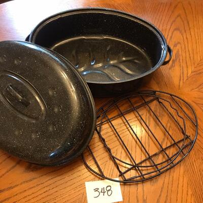 Black Graniteware Large roaster